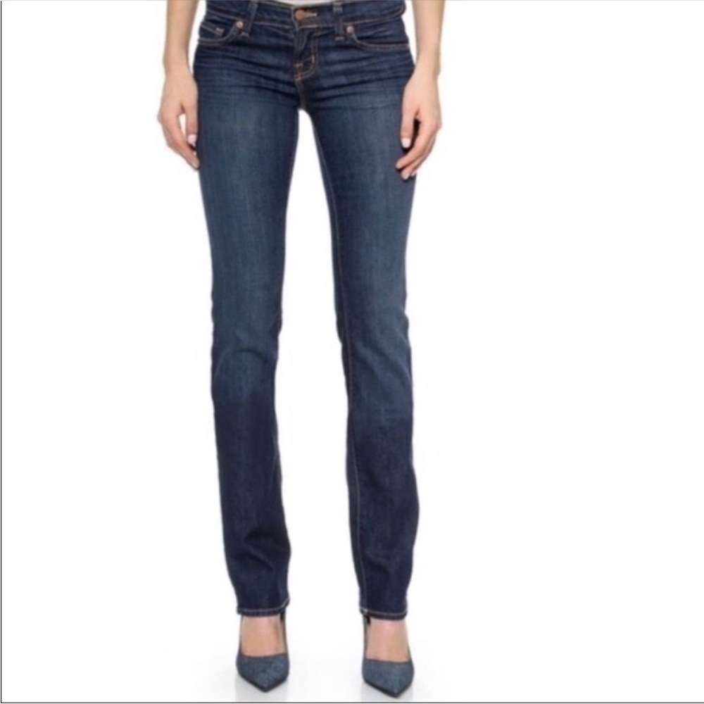 J Brand Classic Cigarette Straight Leg Denim Jeans in Bayou Indigo Blue Size 28 - Picture 3 of 12